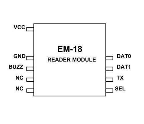 rfid reader em18 board|em 18 pin diagram.